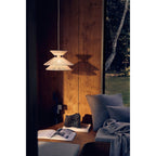 Woven Cotton Thread Dome Pendant Lamp