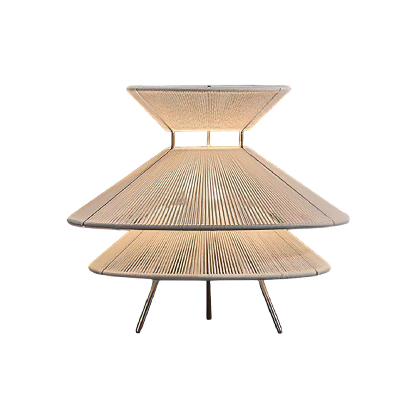 Woven Cotton Thread Dome Table Lamp