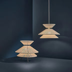 Woven Cotton Thread Dome Table Lamp