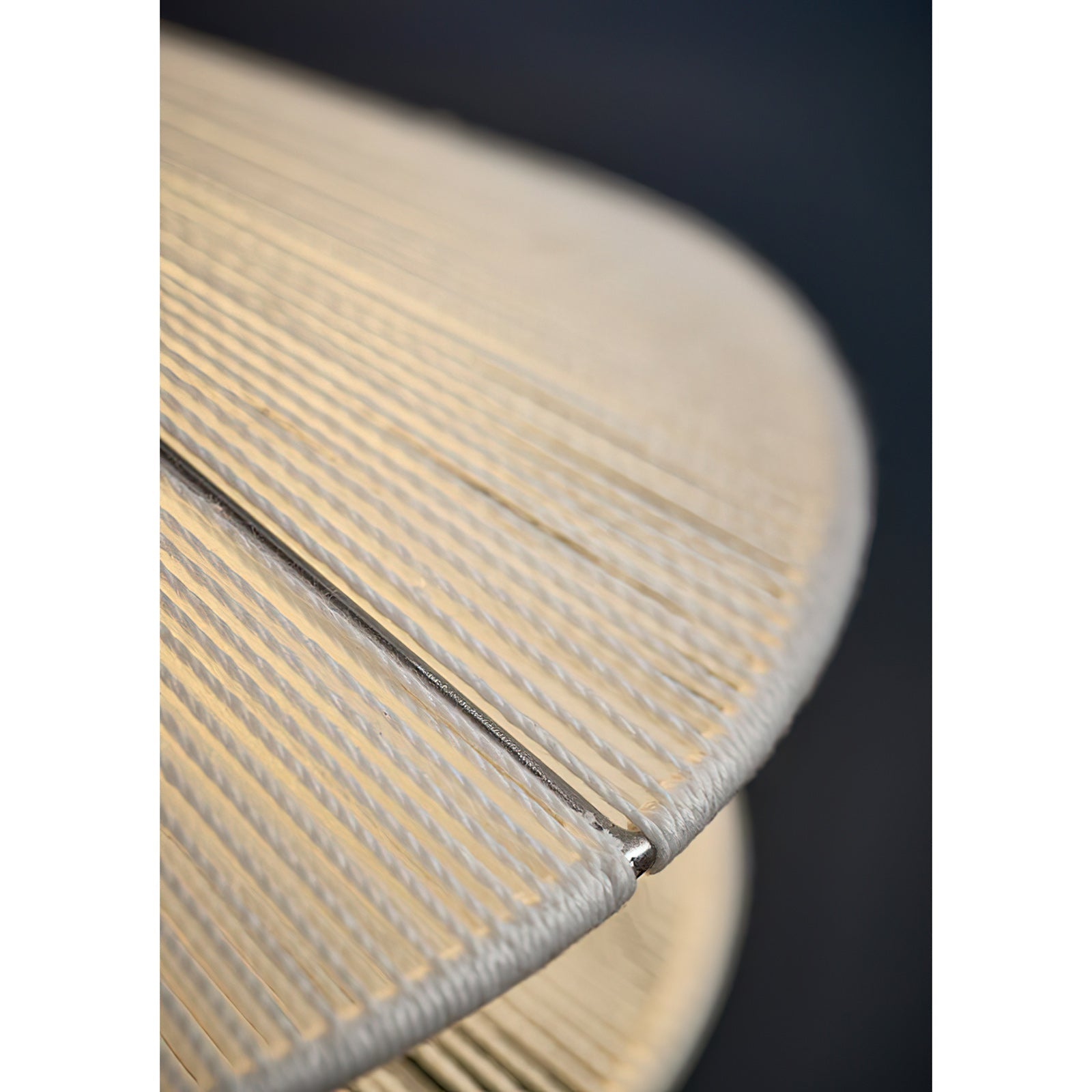 Woven Cotton Thread Dome Table Lamp