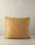 Kira Linen Pillow | Natural Fiber, Fringe Detail