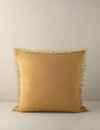 Kira Linen Pillow | Natural Fiber, Fringe Detail