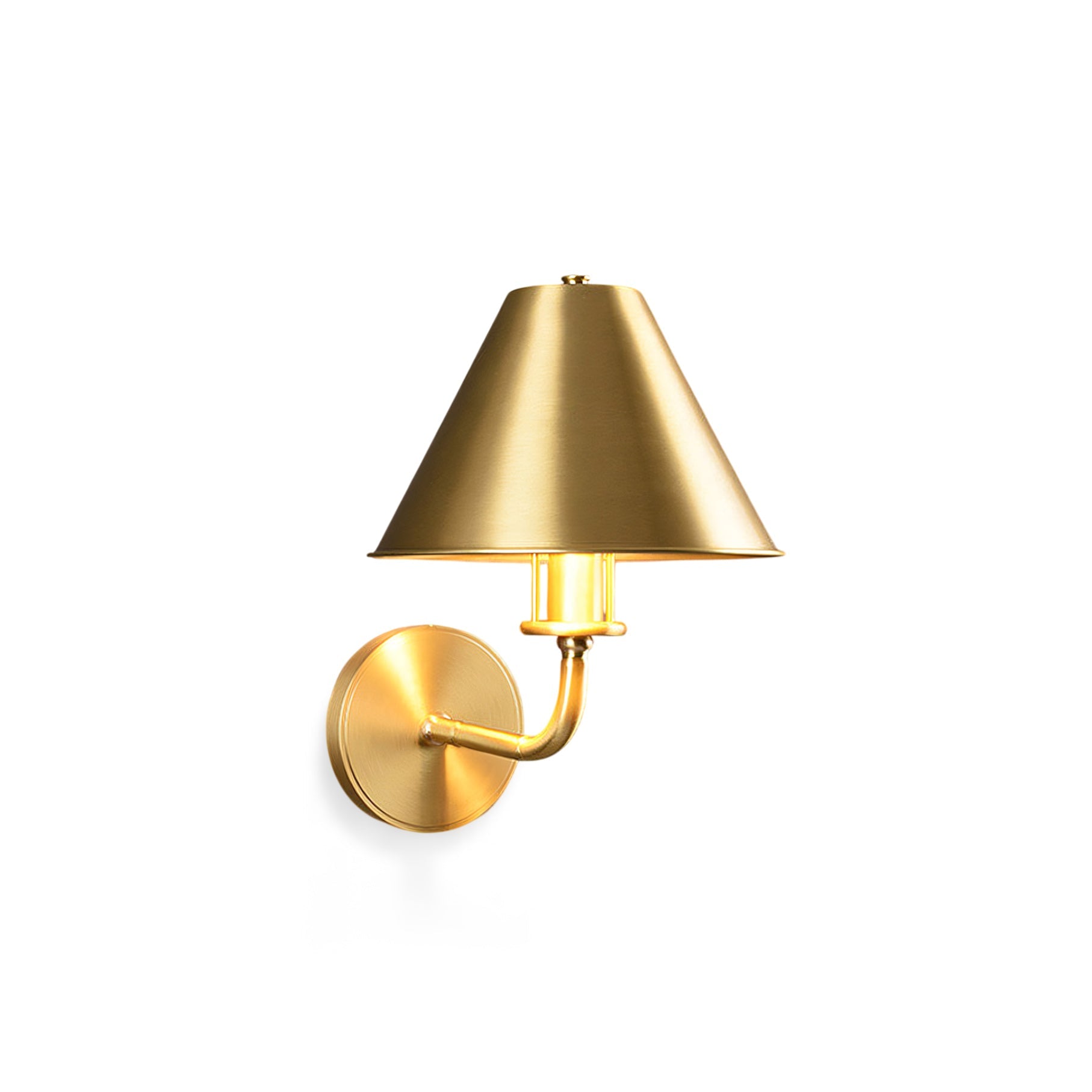 Gooseneck Cone Wall Sconce