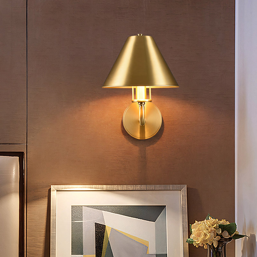 Gooseneck Cone Wall Sconce