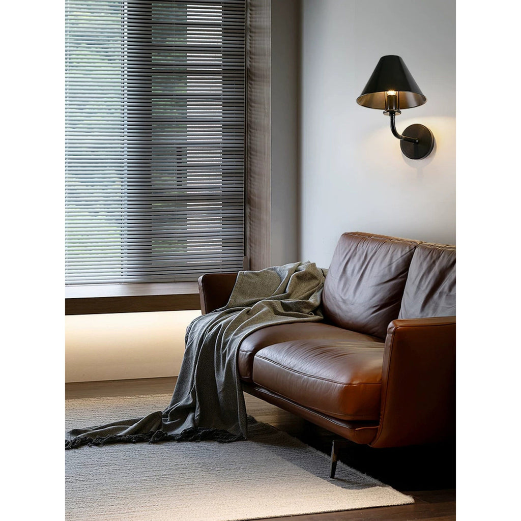 Gooseneck Cone Wall Sconce