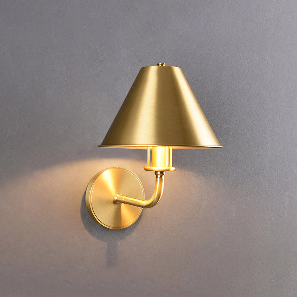 Gooseneck Cone Wall Sconce