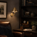 Gooseneck Cone Wall Sconce
