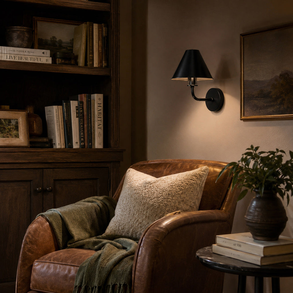 Gooseneck Cone Wall Sconce