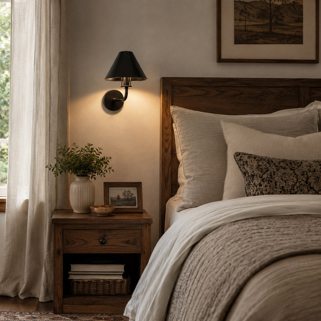 Gooseneck Cone Wall Sconce