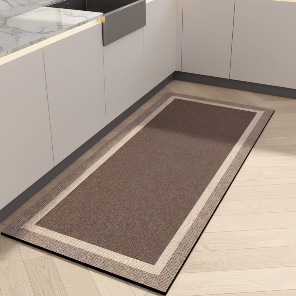 Kitchen Floor Mat Diatomaceous Earth Surface Waterproof Oil Resistant Anti Slip Base