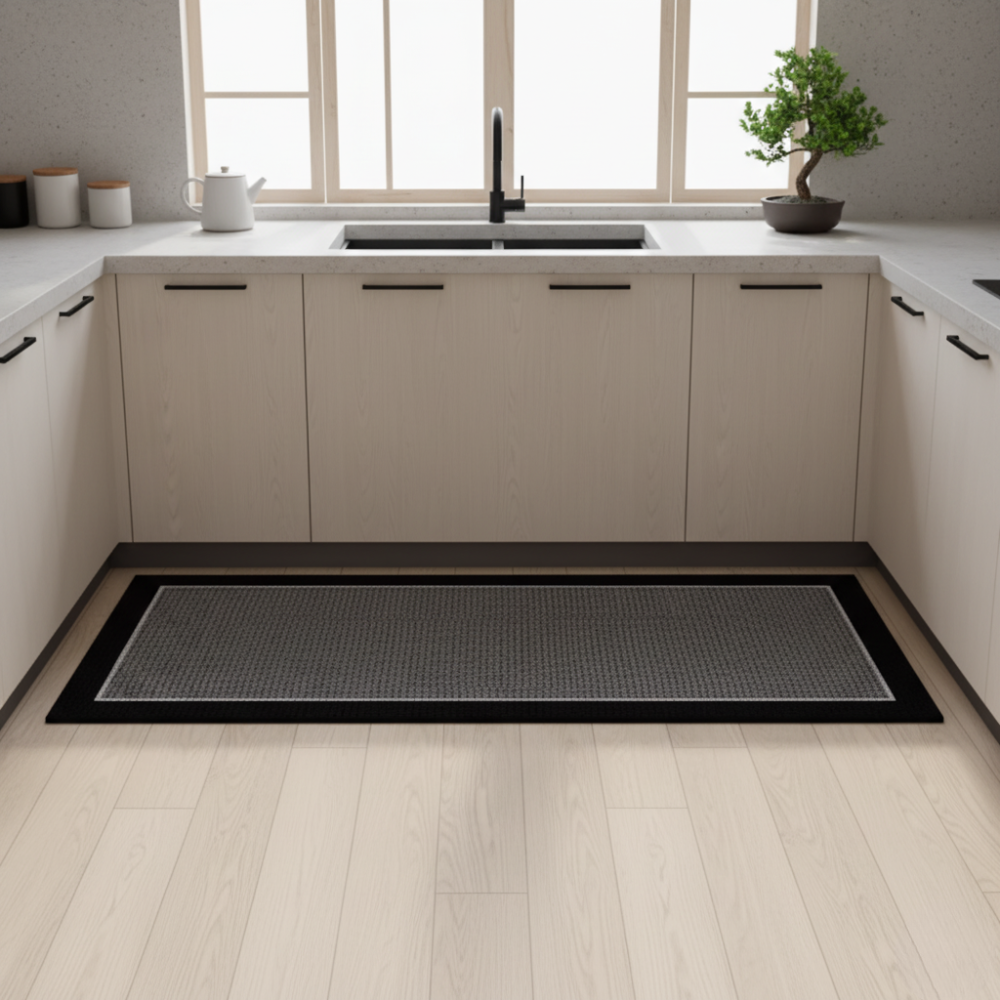 Kitchen Floor Mat Diatomaceous Earth Surface Waterproof Oil Resistant Anti Slip Base