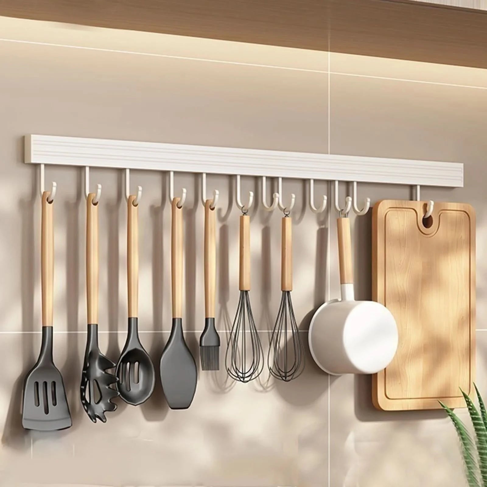 Kitchen Organizer Rack No Drill Metal Hanging Storage Rack