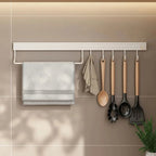 Kitchen Organizer Rack No Drill Metal Hanging Storage Rack