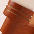 Oak Wood & Opal Glass Wall Sconce