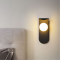 Bello Wall Light | Scandinavian Iron & Frosted Glass Design