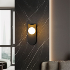 Bello Wall Light | Scandinavian Iron & Frosted Glass Design