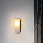 Bello Wall Light | Scandinavian Iron & Frosted Glass Design