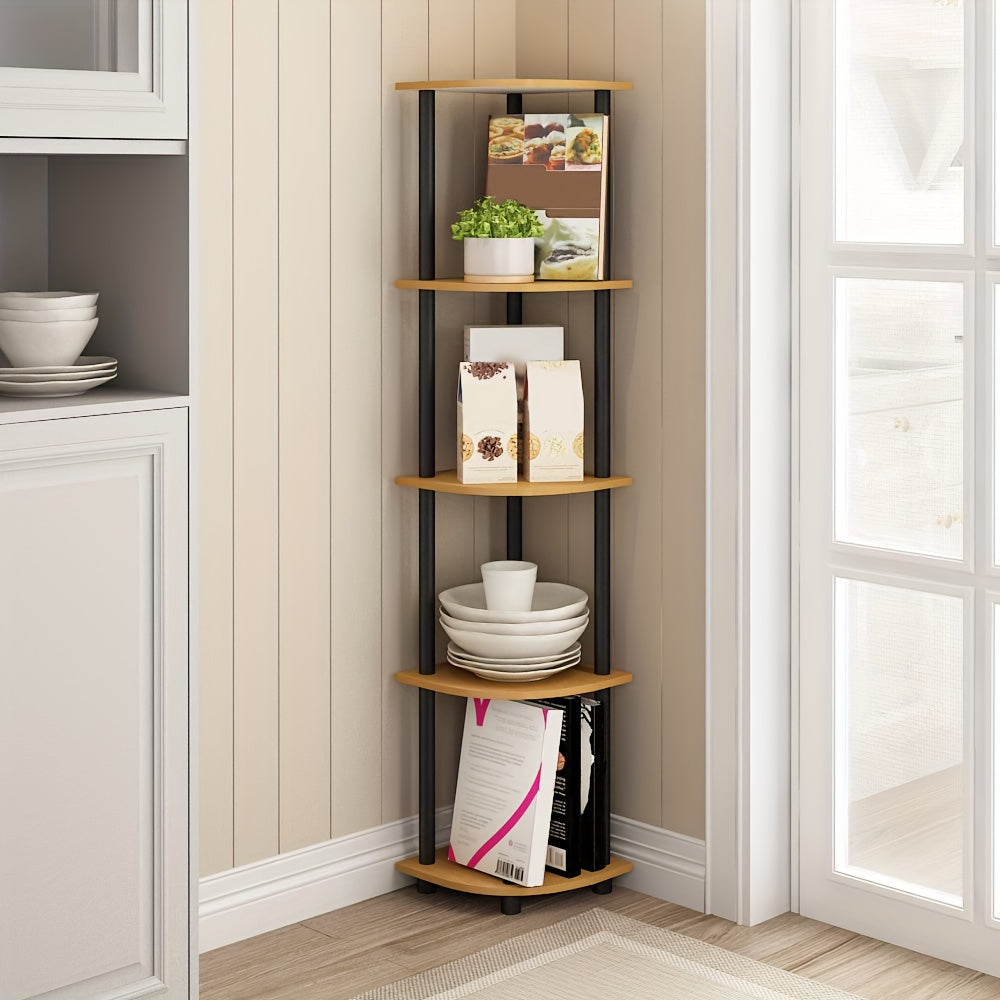 ClassicCorner: Wooden Corner Shelves – 5-tier, freestanding & decorative in classic style for bedrooms & living rooms