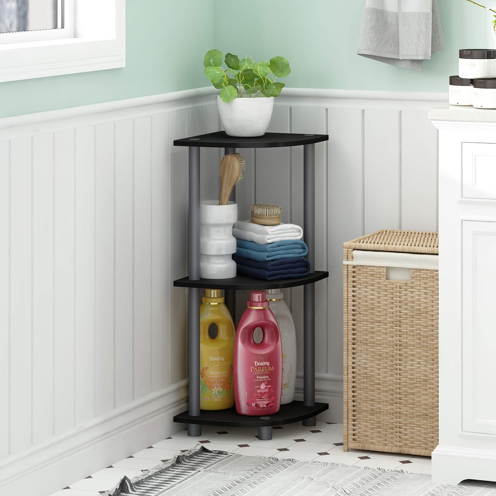 ClassicCorner: Wooden Corner Shelves – 5-tier, freestanding & decorative in classic style for bedrooms & living rooms