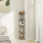 ClassicCorner: Wooden Corner Shelves – 5-tier, freestanding & decorative in classic style for bedrooms & living rooms