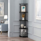ClassicCorner: Wooden Corner Shelves – 5-tier, freestanding & decorative in classic style for bedrooms & living rooms