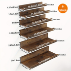 ClassicStep: Modern Wall Shelves – Durable, Low-Maintenance & Hanging in Various Sizes for Kitchen & Office
