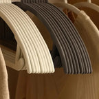 KleiderForm: Non-slip Hangers in Curved Design – Space-saving & Ideal for Shirts, Blouses & Dresses (Set of 10)