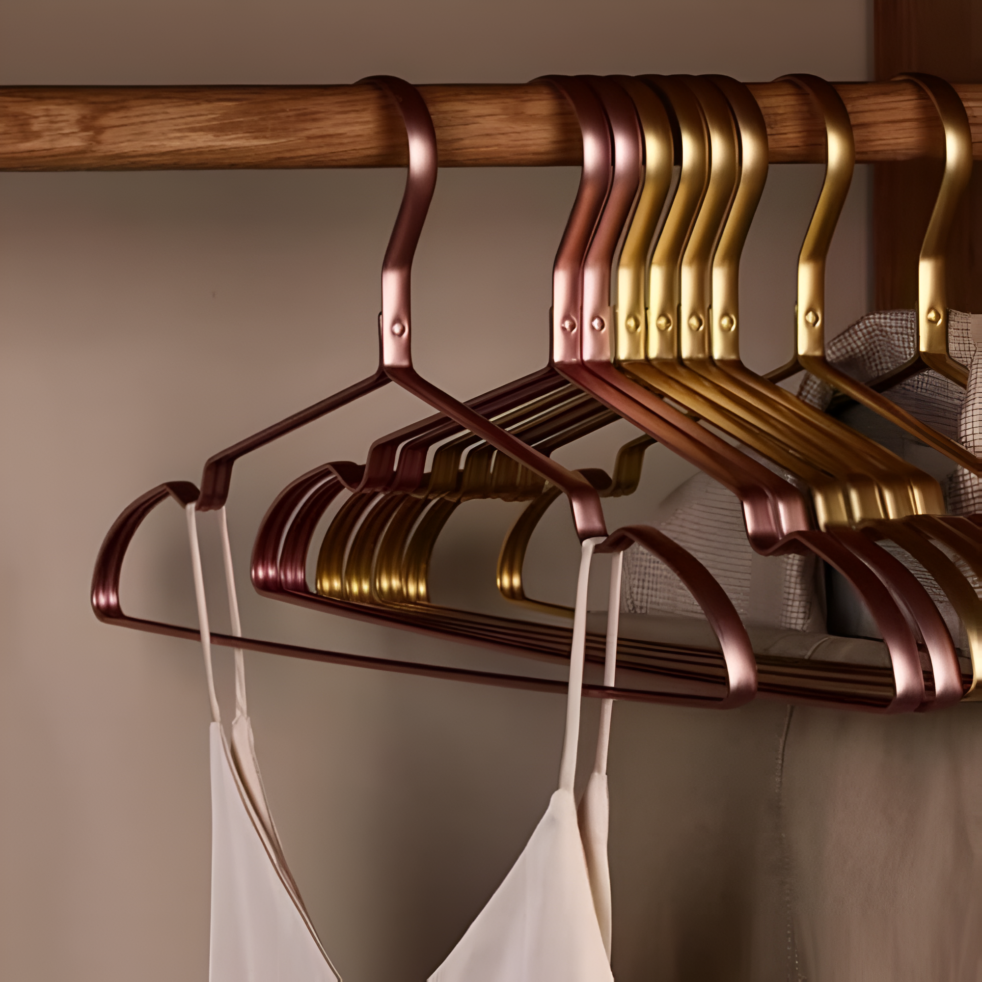 KleiderGlanz: Non-slip Hangers Made from Aluminum Alloy – Durable, Space-Saving & Modern for Wardrobe Organization