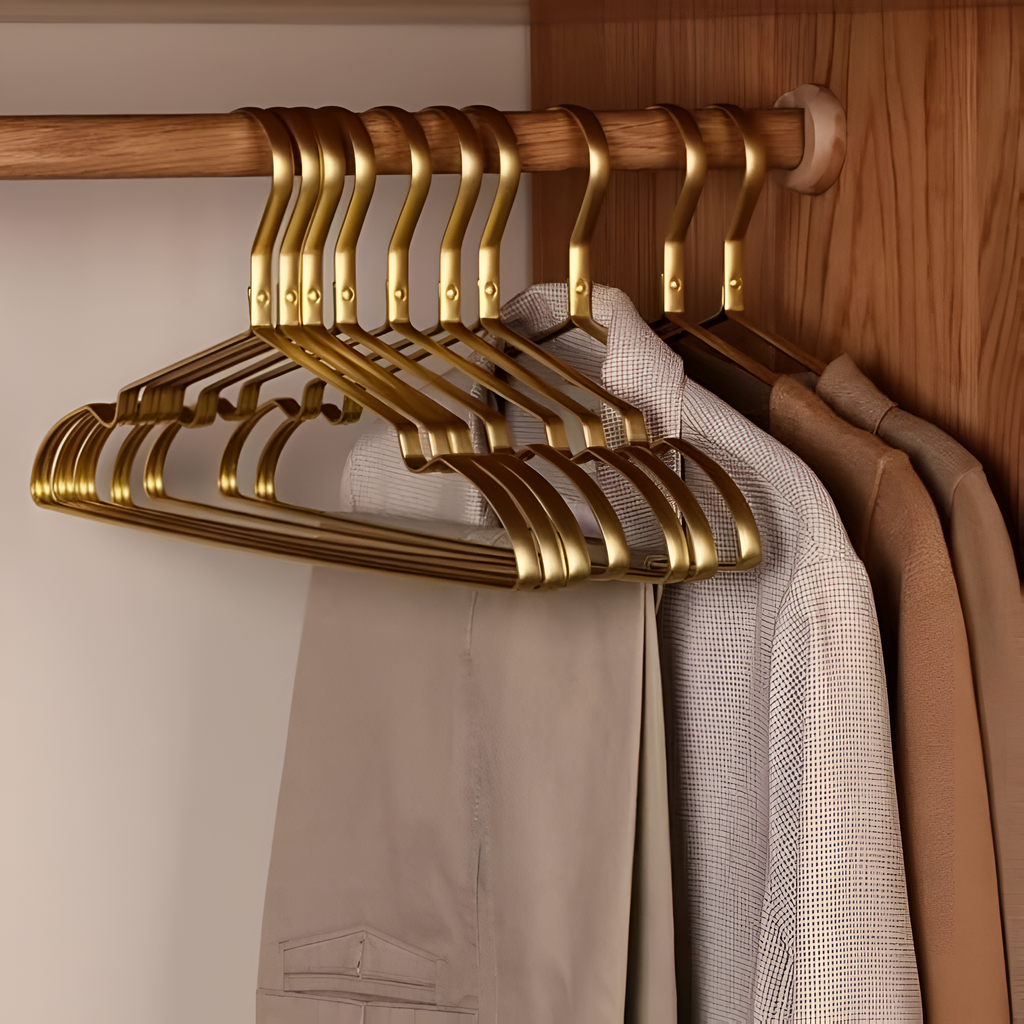 KleiderGlanz: Non-slip Hangers Made from Aluminum Alloy – Durable, Space-Saving & Modern for Wardrobe Organization