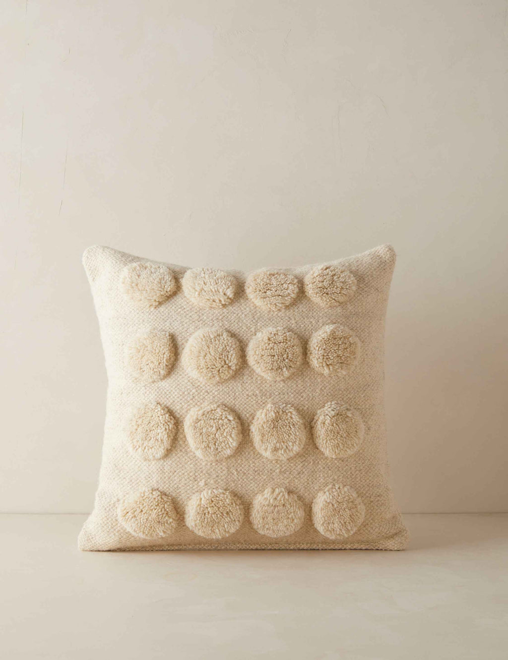 Kora Throw Pillow | Soft Woolen Tufts, Exclusive Design