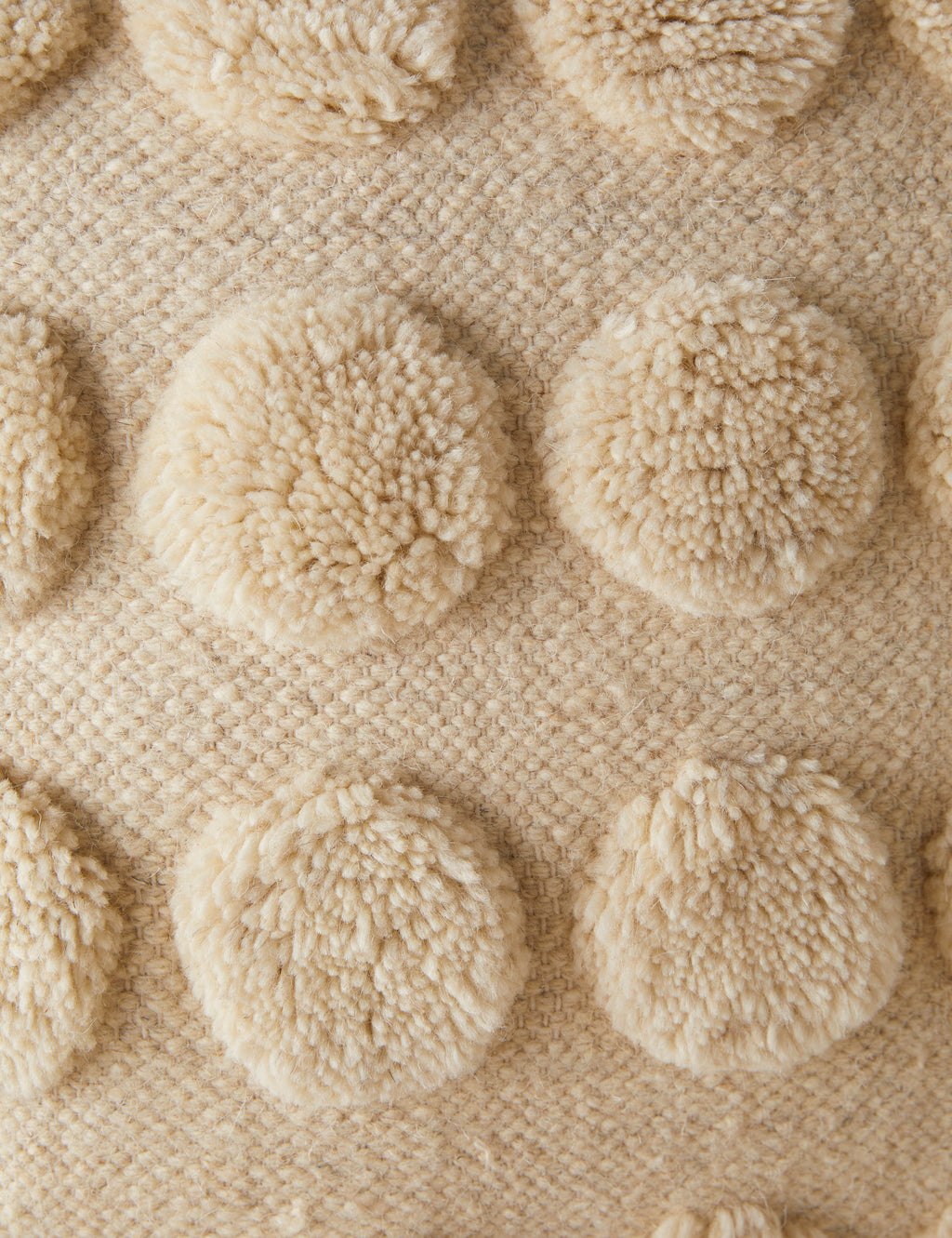 Kora Throw Pillow | Soft Woolen Tufts, Exclusive Design