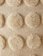 Kora Throw Pillow | Soft Woolen Tufts, Exclusive Design