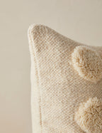 Kora Throw Pillow | Soft Woolen Tufts, Exclusive Design