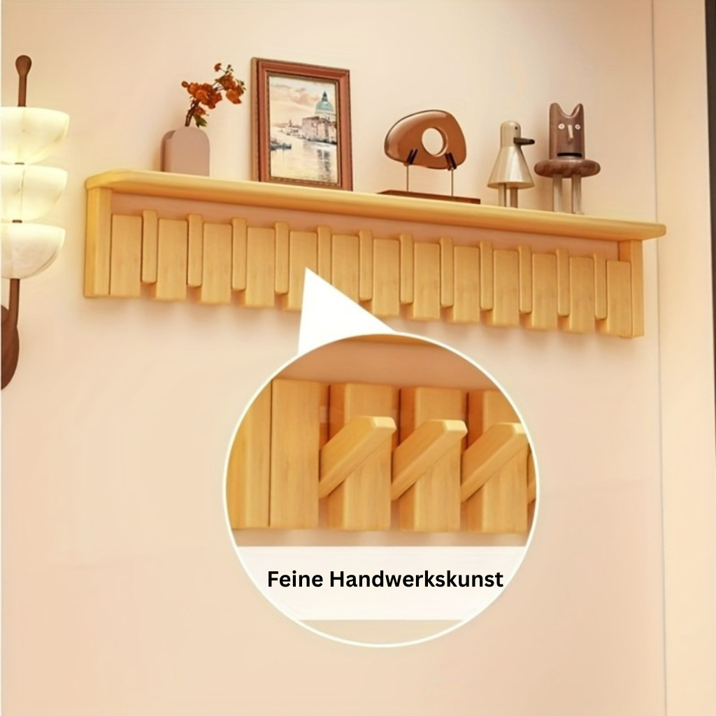 CompactStand: Freestanding Clothes Rack – Modern Hardwood Design, Decorative & Multifunctional for Hallway, Living Room & Guest Room