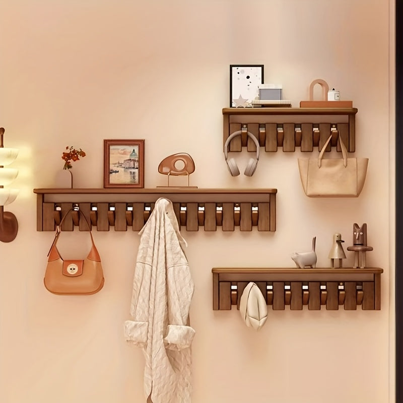 CompactStand: Freestanding Clothes Rack – Modern Hardwood Design, Decorative & Multifunctional for Hallway, Living Room & Guest Room