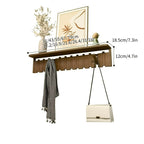 CompactStand: Freestanding Clothes Rack – Modern Hardwood Design, Decorative & Multifunctional for Hallway, Living Room & Guest Room