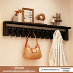 CompactStand: Freestanding Clothes Rack – Modern Hardwood Design, Decorative & Multifunctional for Hallway, Living Room & Guest Room