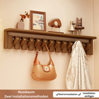 CompactStand: Freestanding Clothes Rack – Modern Hardwood Design, Decorative & Multifunctional for Hallway, Living Room & Guest Room