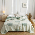 KreisFlair: Cotton blankets in a stylish round design with lightweight cotton quality & easy-care structure – for sofa & bed