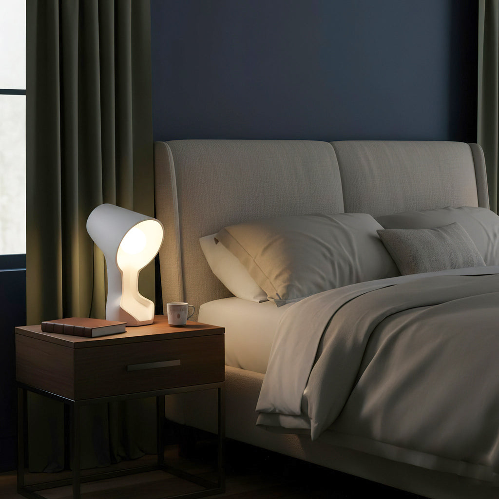 Organic Sculptural Resin Table Lamp