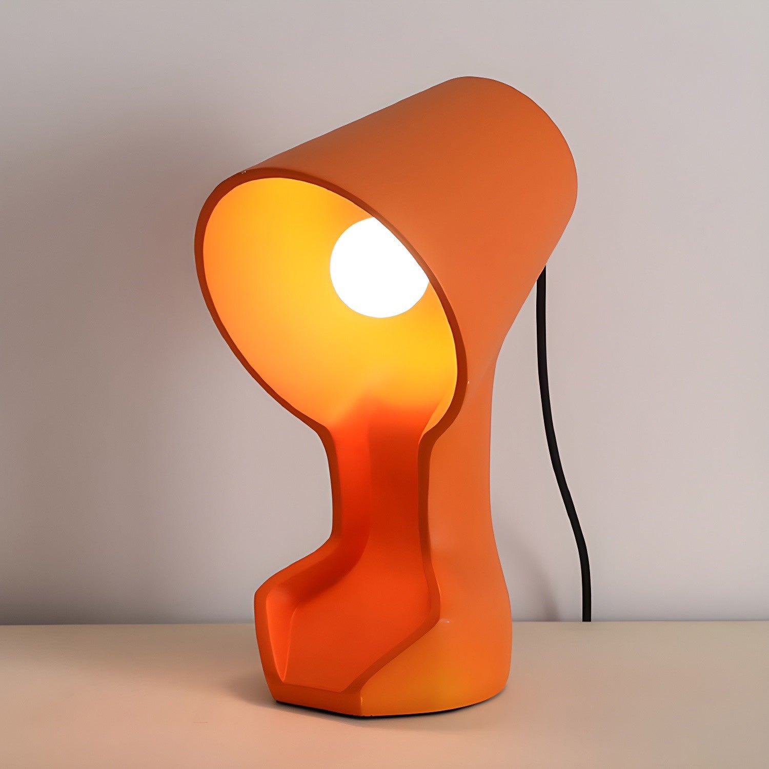 Organic Sculptural Resin Table Lamp