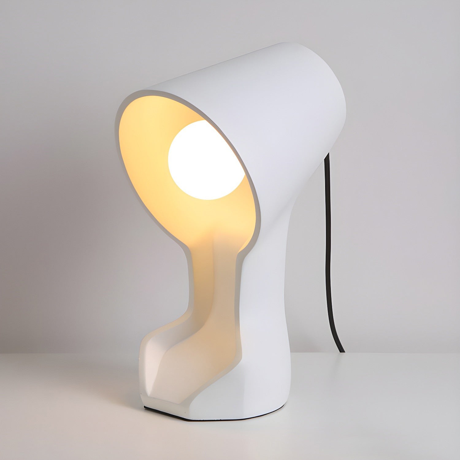 Organic Sculptural Resin Table Lamp