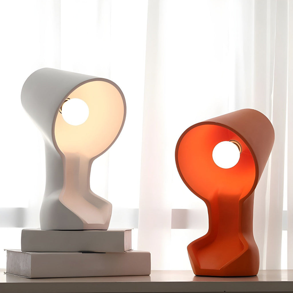 Organic Sculptural Resin Table Lamp