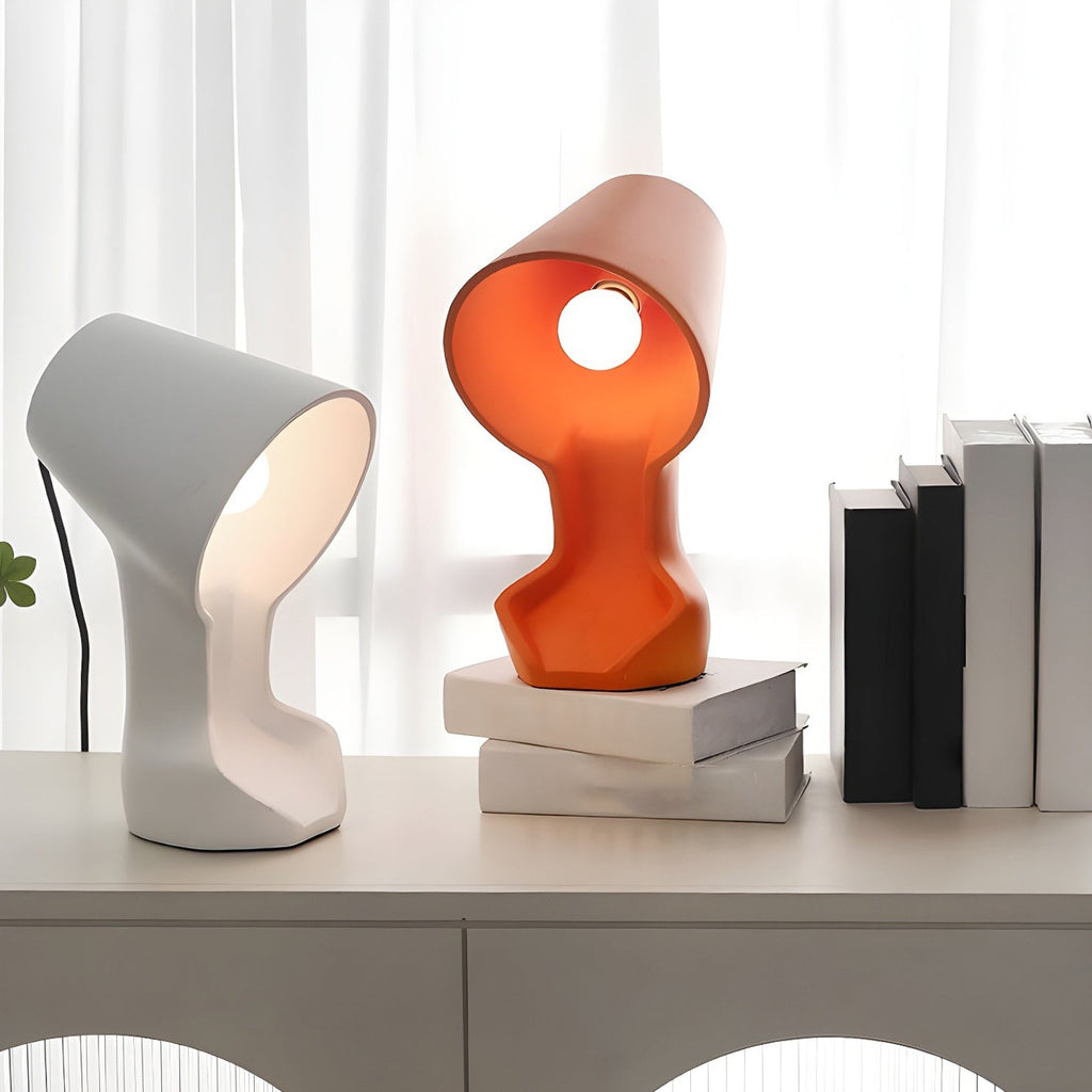 Organic Sculptural Resin Table Lamp