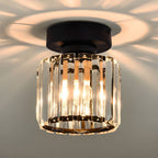 KristallÉtoile: Modern Ceiling Light Brass & Crystal – 1-Light, Easy to Care for Dining Room & Living Room