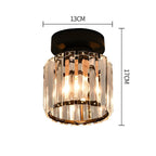 KristallÉtoile: Modern Ceiling Light Brass & Crystal – 1-Light, Easy to Care for Dining Room & Living Room