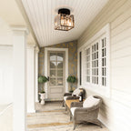 KristallÉtoile: Modern Ceiling Light Brass & Crystal – 1-Light, Easy to Care for Dining Room & Living Room