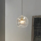 Crystal Ball: Modern Glass Pendant Light in Spherical Shape – Decorative & Timeless for Living & Sleeping Areas