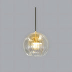 Crystal Ball: Modern Glass Pendant Light in Spherical Shape – Decorative & Timeless for Living & Sleeping Areas