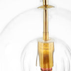 Crystal Ball: Modern Glass Pendant Light in Spherical Shape – Decorative & Timeless for Living & Sleeping Areas
